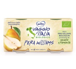 Mellin Viaggio Italia Bio Omogeneizzato Pera Williams 2x100g 2