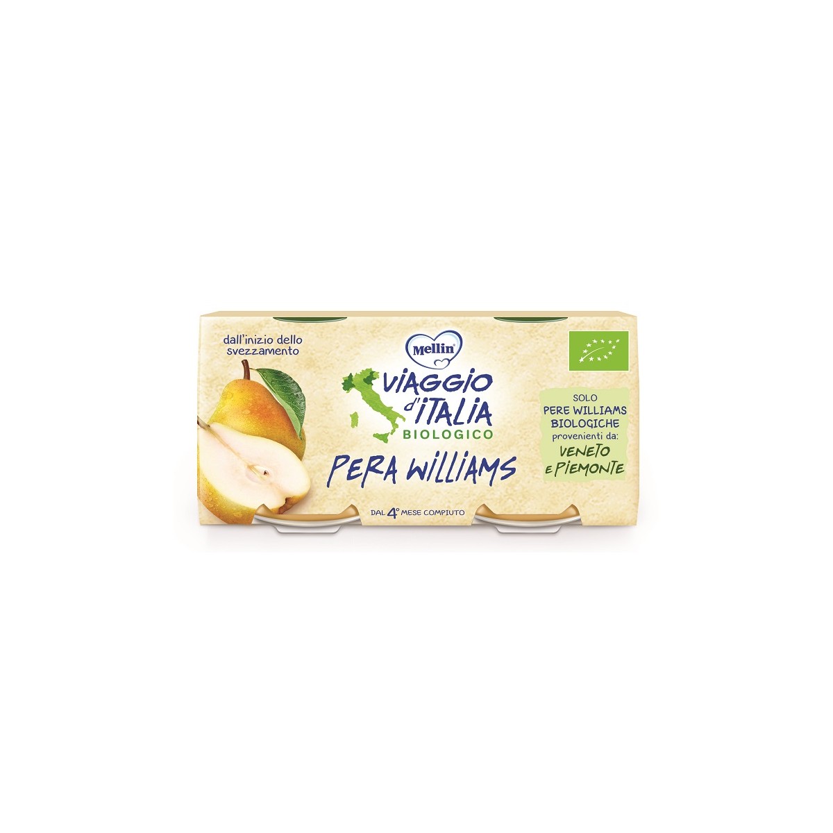Mellin Viaggio Italia Bio Omogeneizzato Pera...