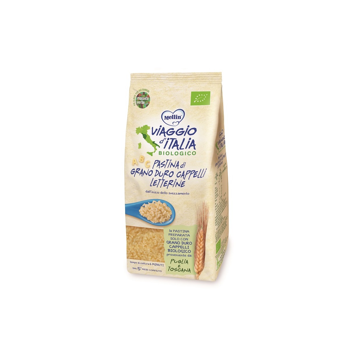 Mellin Viaggio Italia Pasta Letterine Cappelli...