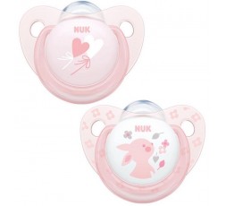 Nuk Succhietto Rose&Blue da 0-6 Mesi 2 Pezzi