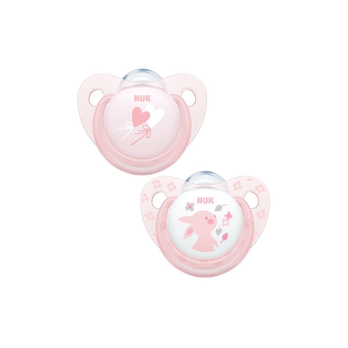 Nuk Succhietto Rose&Blue da 0-6 Mesi 2 Pezzi