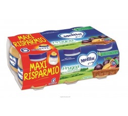Mellin Omogeneizzato Prugna Mela 100g 6 Pezzi