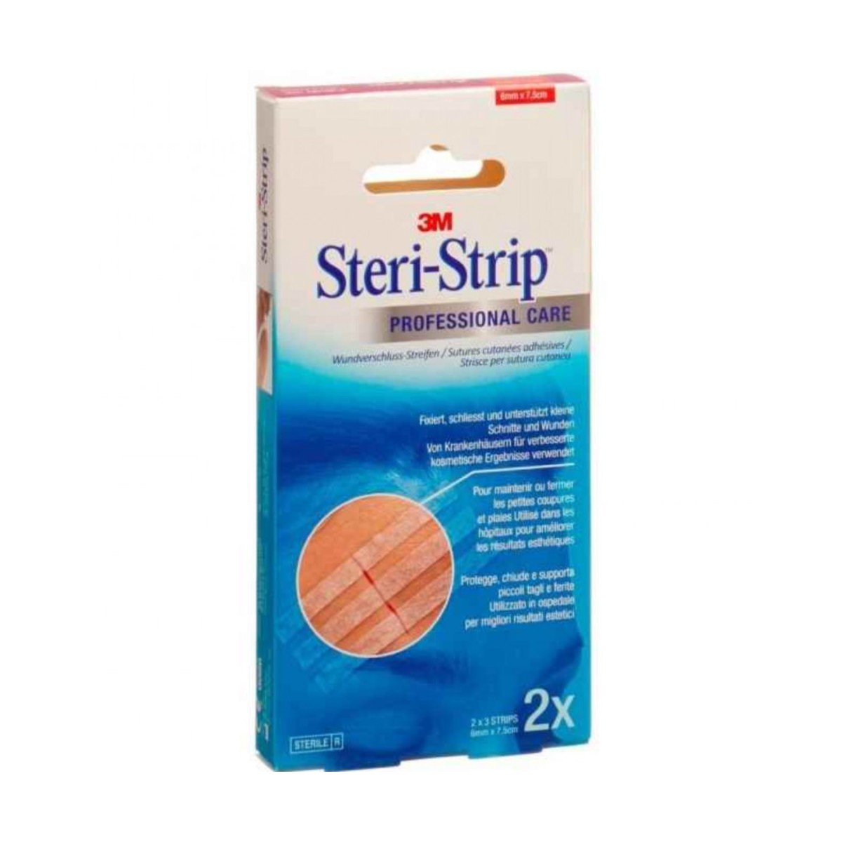 Cerotto per Sutura Steri Strip Skin 6X75 mm 6 Strisce