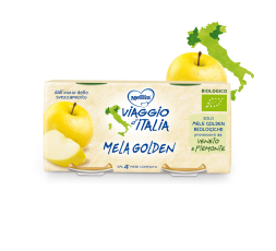 Mellin Viaggio Italia Bio Omogenizzato Mela Golden 2x100g