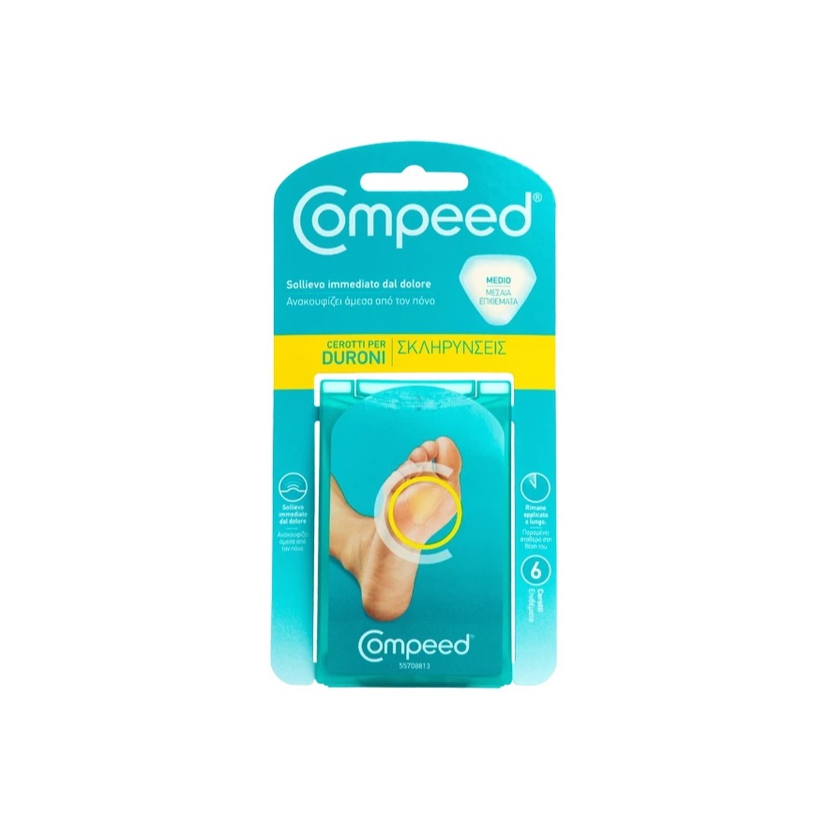 COMPEED CEROTTI PER DURONI MEDIO 6 PEZZI