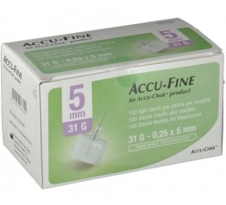 Ago per Penna da Insulina Accu-Fine Pen Needle Accu-Chek...