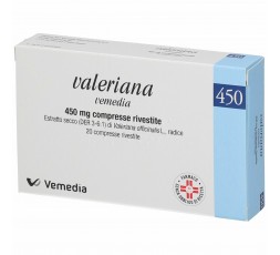 Valeriana Vemedia 20 Compresse Rivestite 450 mg