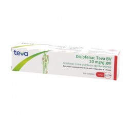 Diclofenac Teva 10mg/G Gel Dermatologico 60g