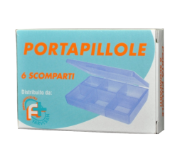 PORTAPILLOLE 6 SCOMPARTI