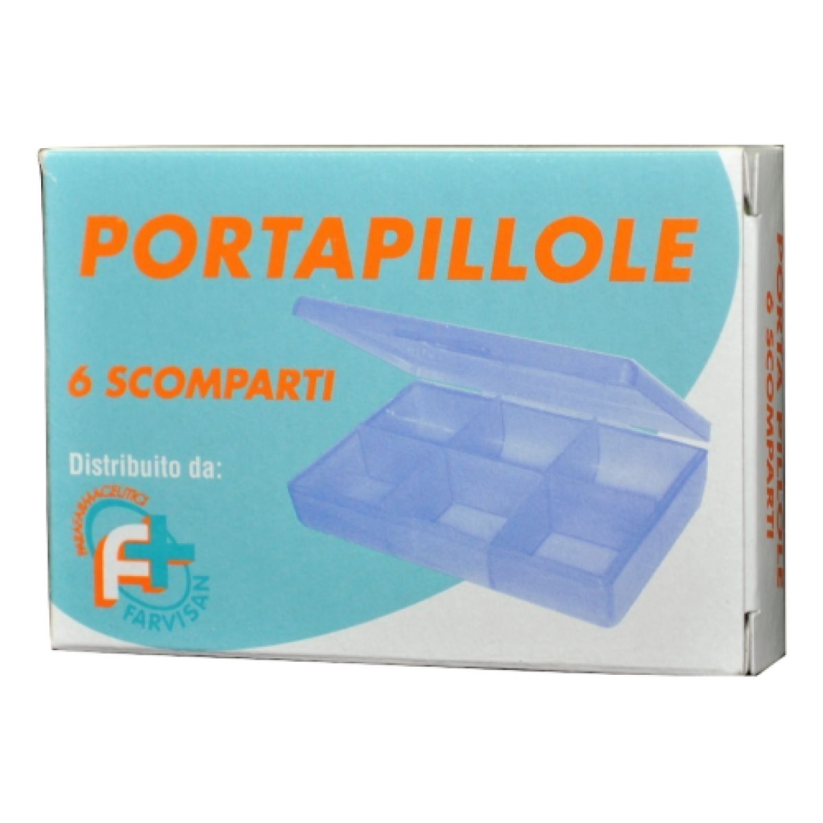 PORTAPILLOLE 6 SCOMPARTI