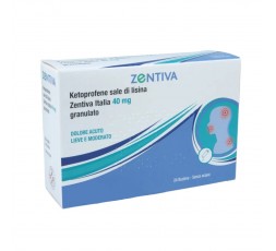 Ketoprofene Sale Di Lisina Zentiva Gocce Orali 24 Buste 40mg