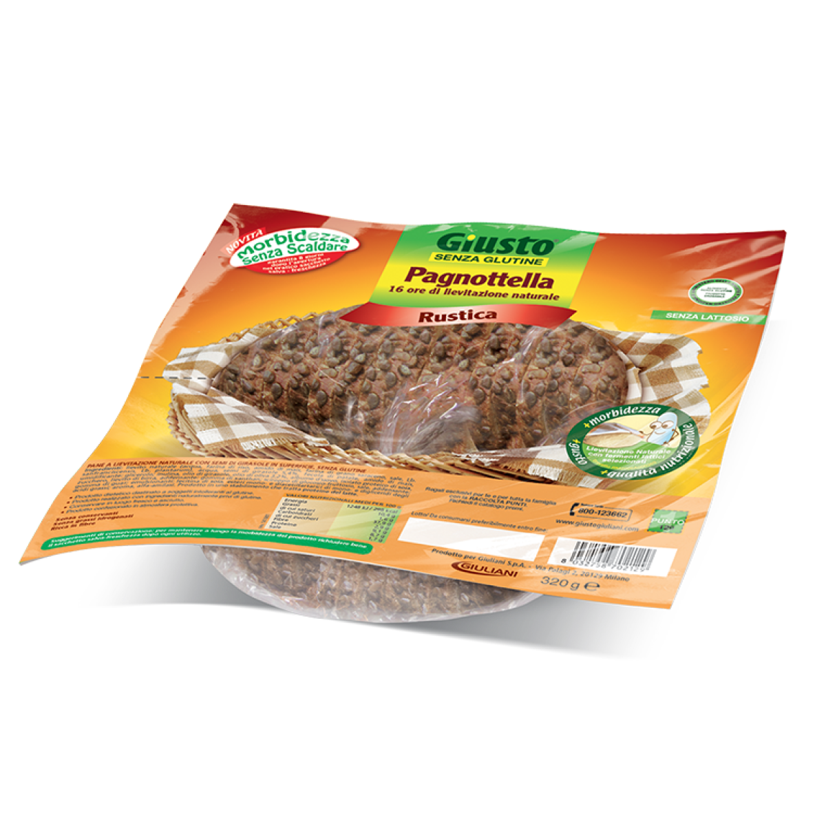 Giusto Pagnottella Rustica Senza Glutine 320g