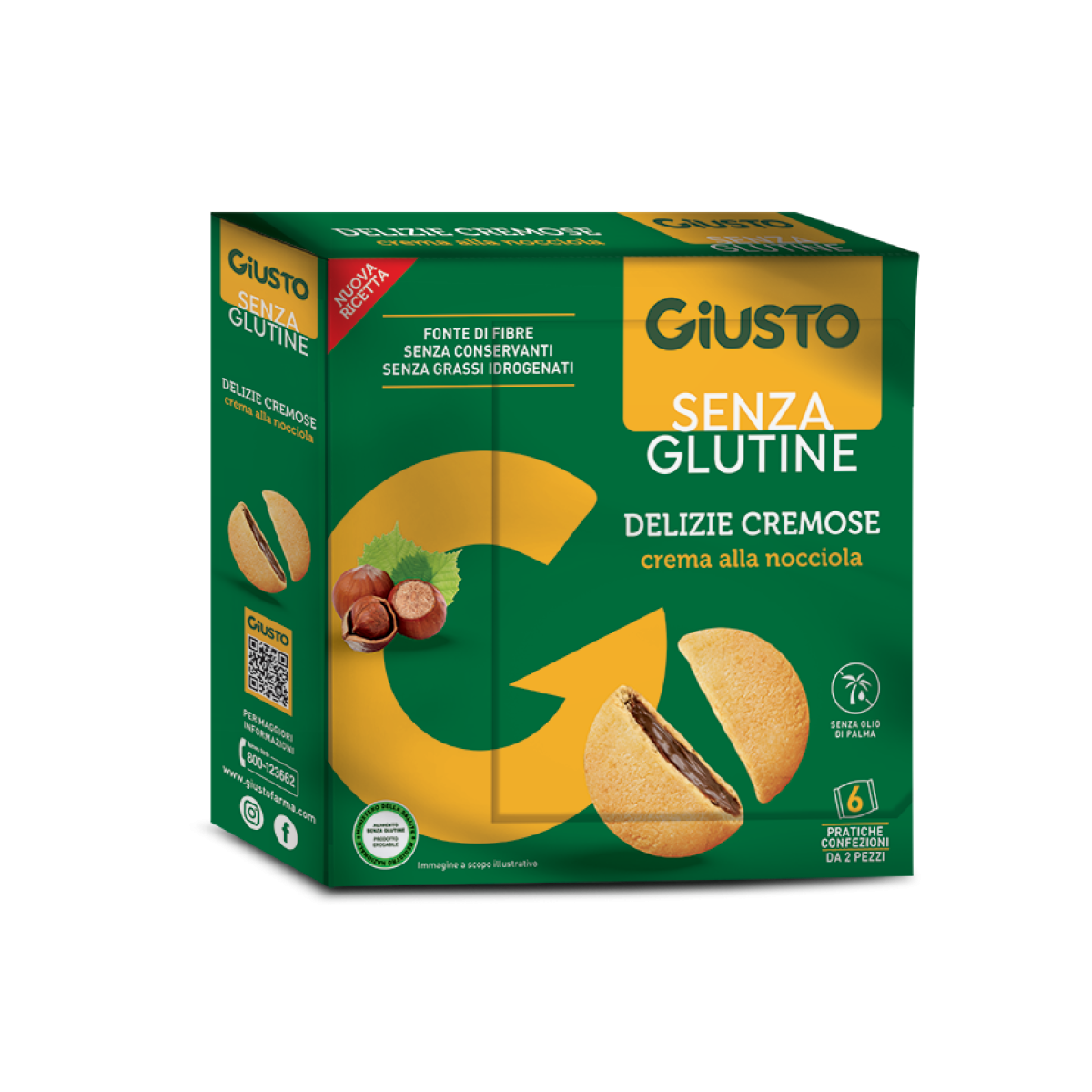 Giusto Delizie Cremose Cacao/Nocciola Senza...