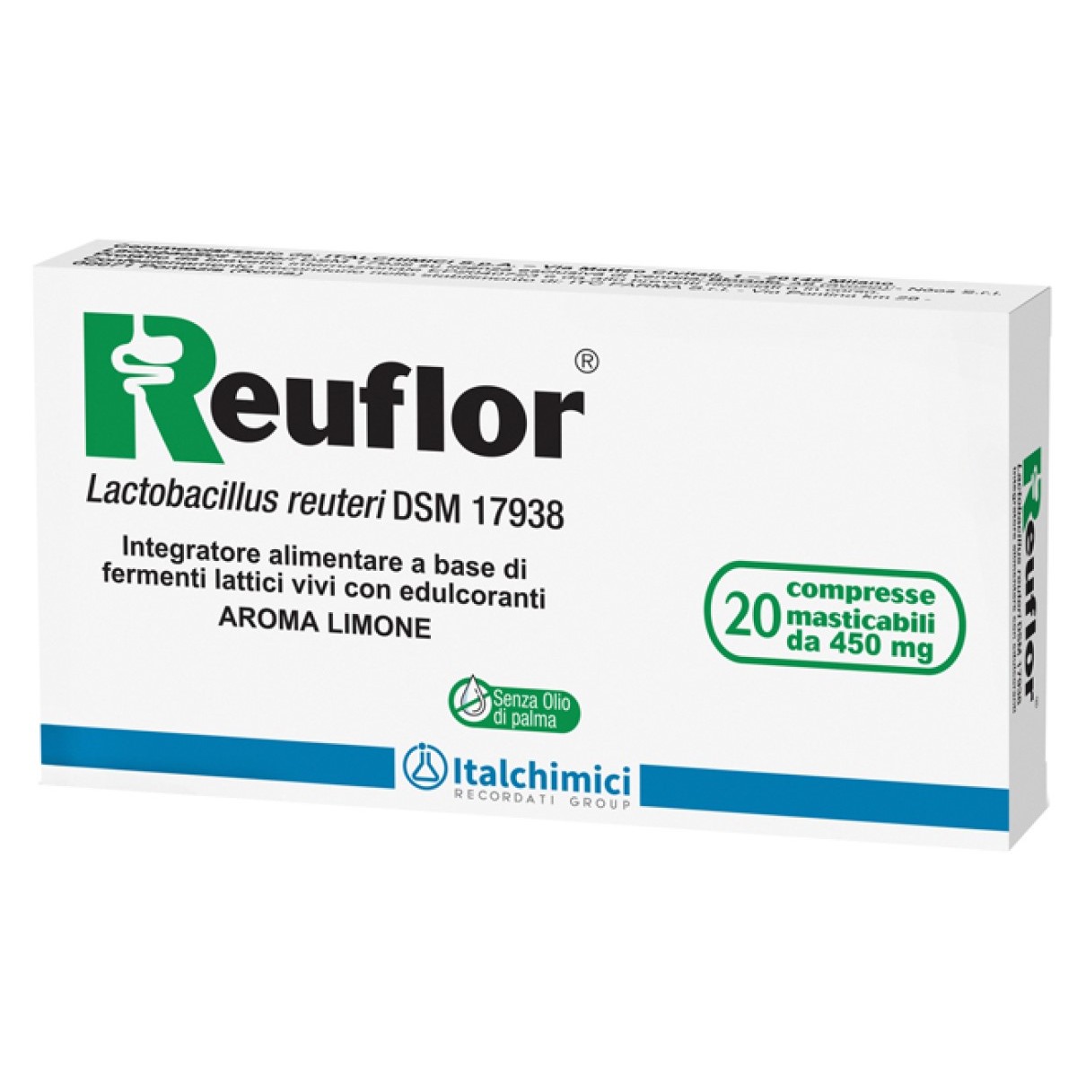 Reuflor 20 Compresse Masticabili Aroma limone