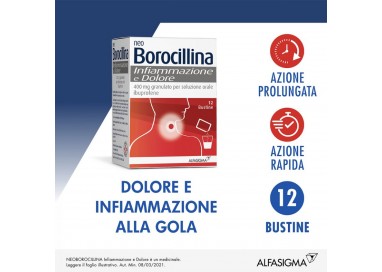 Neoborocillina Infiammazione e Dolore 12 Bustine