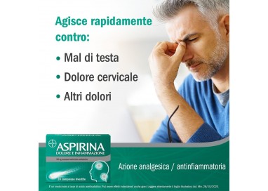 Aspirina Dolore e Infiammazione 500mg 20 Compresse Rivestite