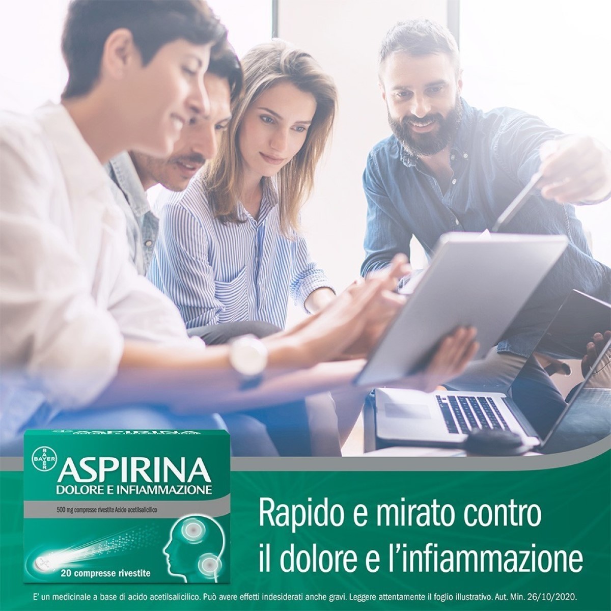 Aspirina Dolore e Infiammazione 500mg 20...