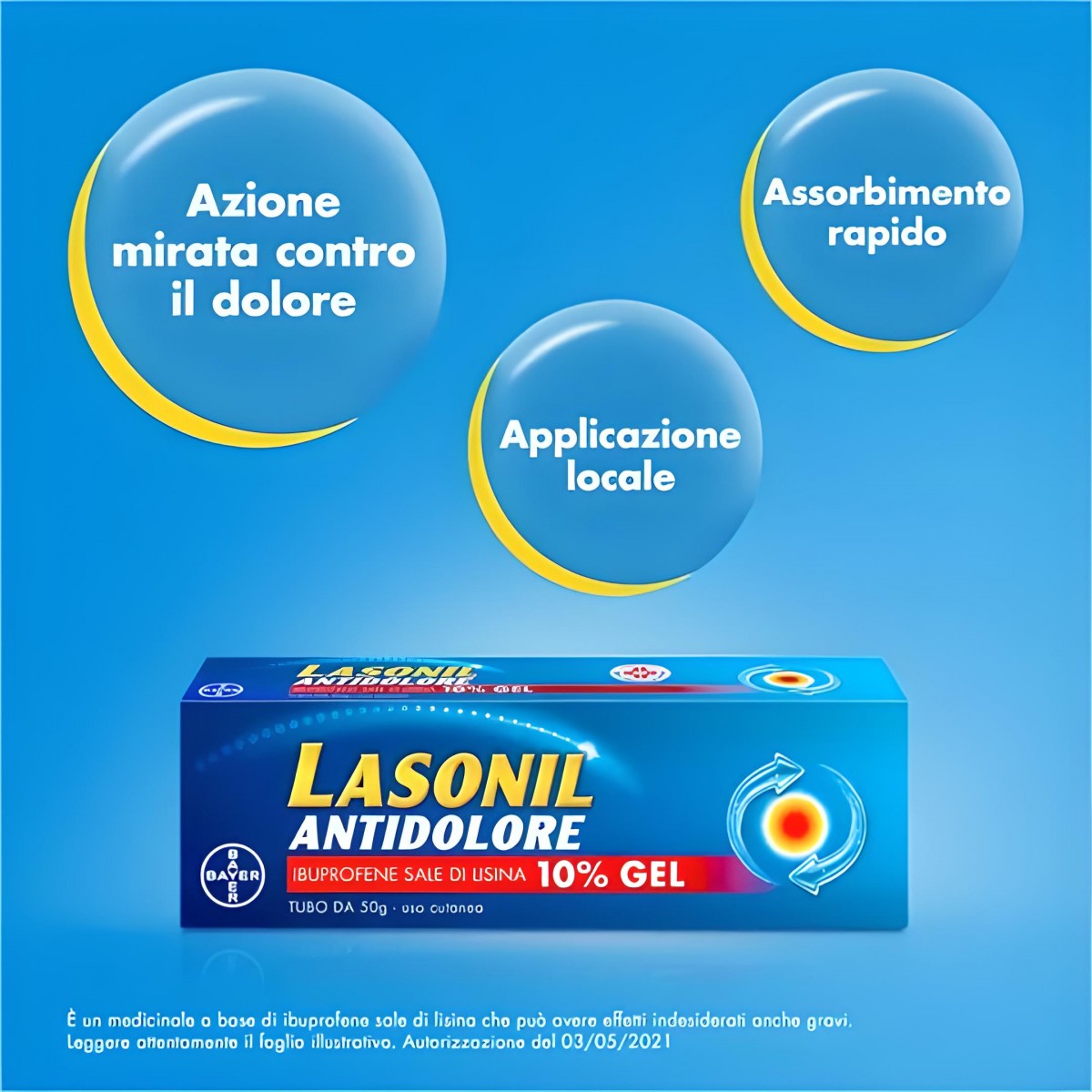 Lasonil Antidolore 10% Gel 120g