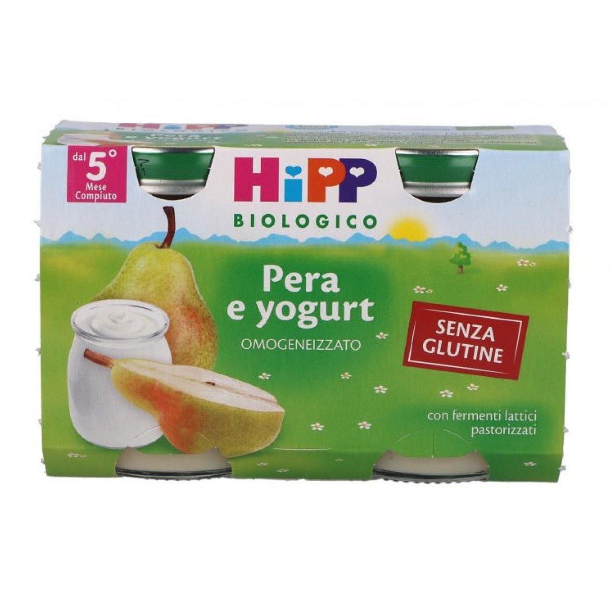 Hipp Bio Omogeneizzato Pera Yogurt 2x125g 5 mesi +