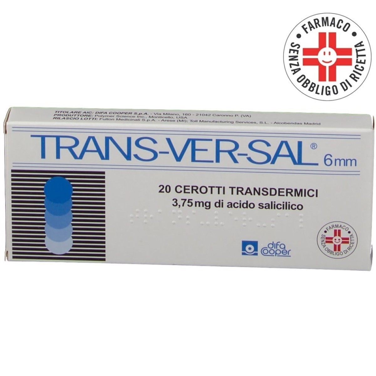 Transversal 20 Cerotti Transdermici 6m 3,75mg