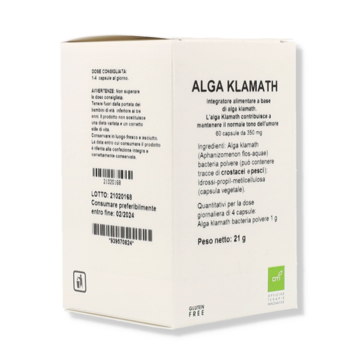 Oti Alga Klamath Polvere 60 Capsule