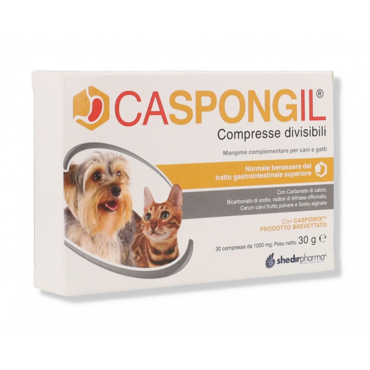Caspongil Cani/Gatti 30 Compresse Divisibili