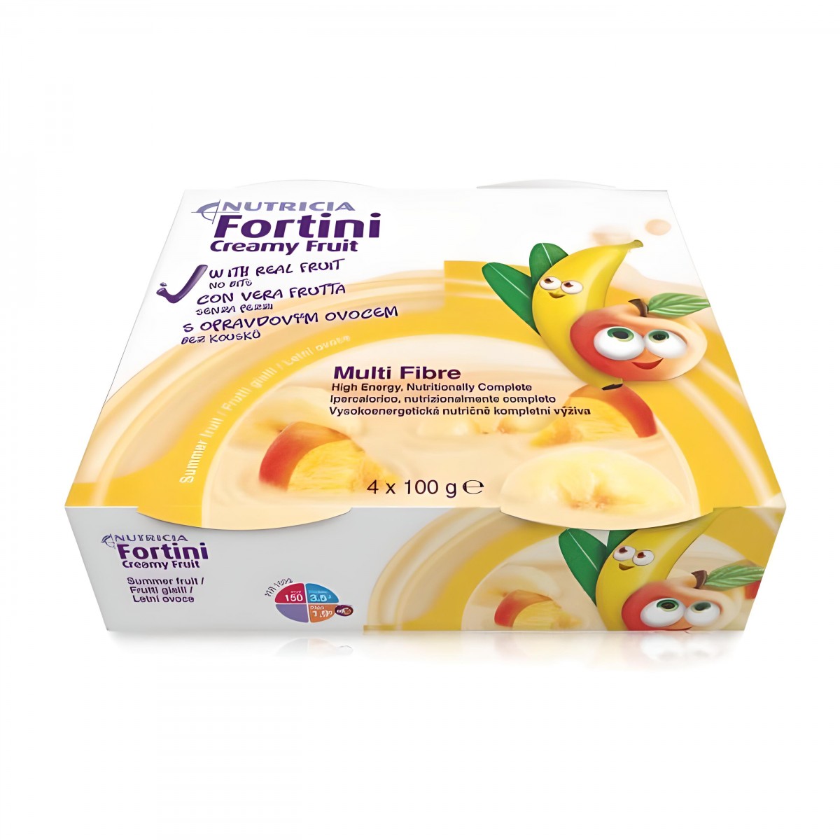 Fortini Multi Fibre Creamy Frutti Gialli 4x100g