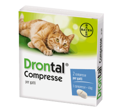 Drontal 2 Compresse per Gatti 230mg + 20mg