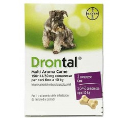 Drontal Multi Aroma Carne 2 Compresse per Cani