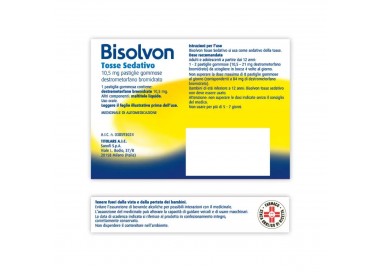 Bisolvon Tosse Sedativo Per Tosse Secca 20 Pastiglie Gommose