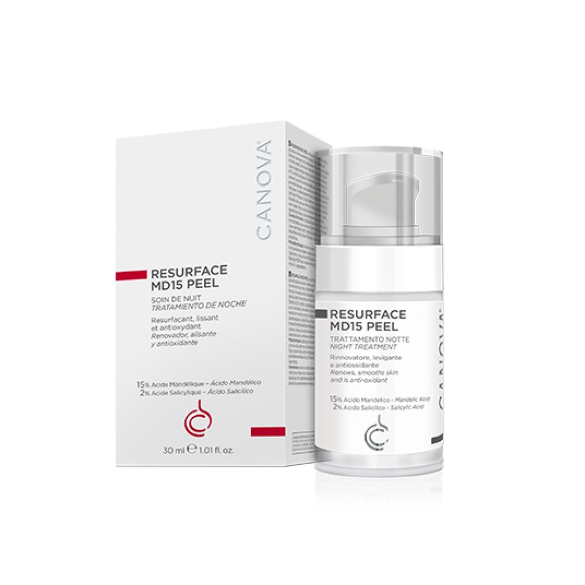 Canova Trattamento Notte Resurface MD15 Peel 30ml
