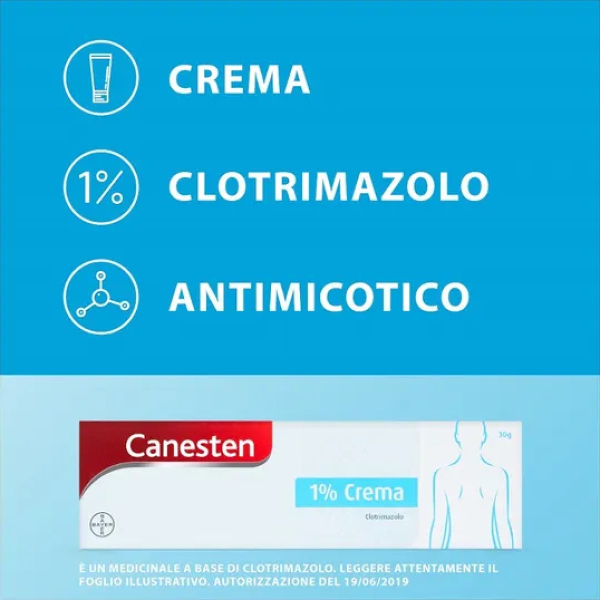 Canesten 1% Crema Dermatologica 30g