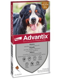 Advantix Spot On Cani da 40 a 60 Kg Soluzione 4 Pipette...