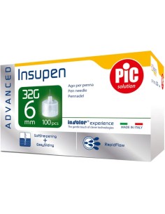 Pic Insupen Advanced Ago Penna Insulina Gauge 32x6mm 100...