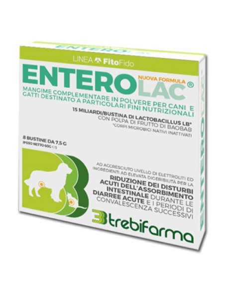 Enterolac Mangime Complementare Cani/Gatti 8 Bustine