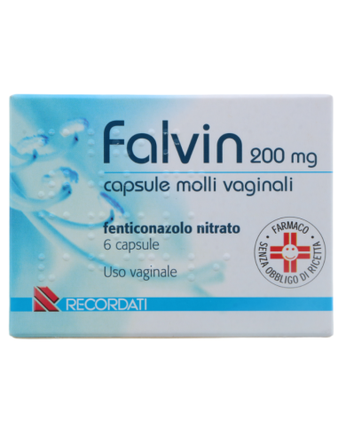 Falvin 6 Capsule Vaginali Molli 200mg