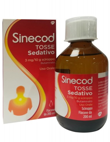 Sinecod Tosse Sedativo 1 Flacone 200ml 3 mg/10...