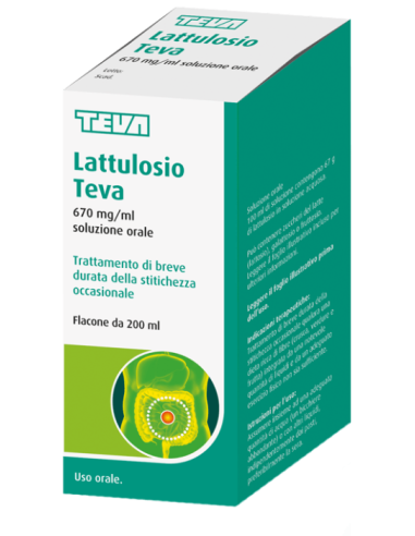 Lattulosio Teva Soluzione Orale 670mg/ml 200ml