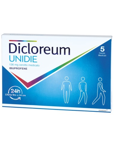Dicloreum Unidie 5 Cerotti Medicati 136mg