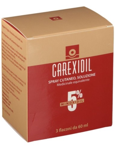 Carexidil 3 Flaconi Spray Soluzione Cutanea 60ml