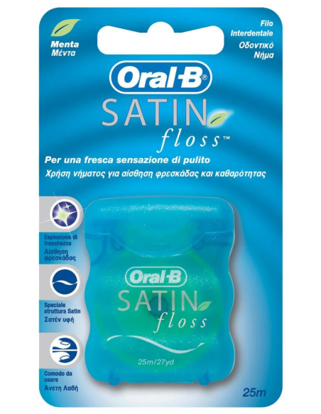Oral-B Filo Interdentale alla Menta Satin Floss 25m
