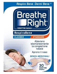 Breathe Right Classici Cerotti Nasali 30 Pezzi