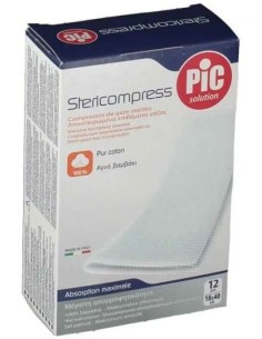 Pic Stericompress Compresse Garza Sterili 18x40cm 12 Pezzi