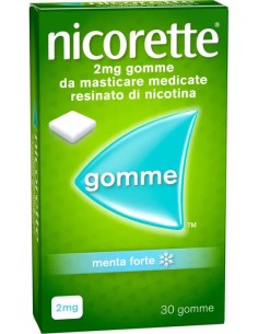 Nicorette 30 Gomme da Masticare Menta Forte