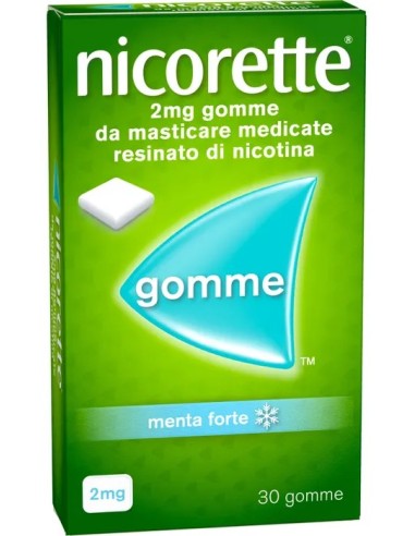 Nicorette 30 Gomme da Masticare Menta Forte