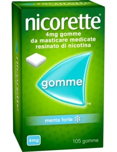 Nicorette 105 Gomme Masticabili 4mg Menta Forte