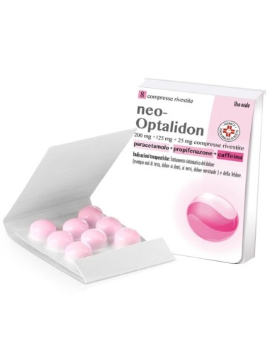 Neo-optalidon 8 Compresse Rivestite 200mg +...