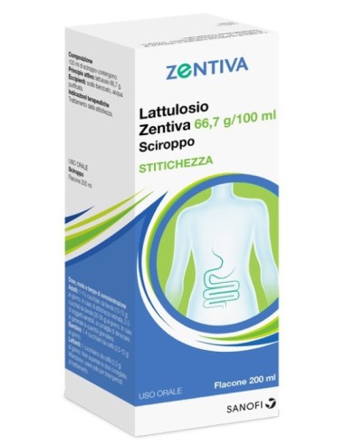 Lattulosio Zentiva Sciroppo 200ml 66,7g/100ml...