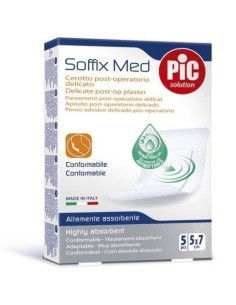 Pic Soffix Med Cerotto Sterile 5x7cm 5 Pezzi