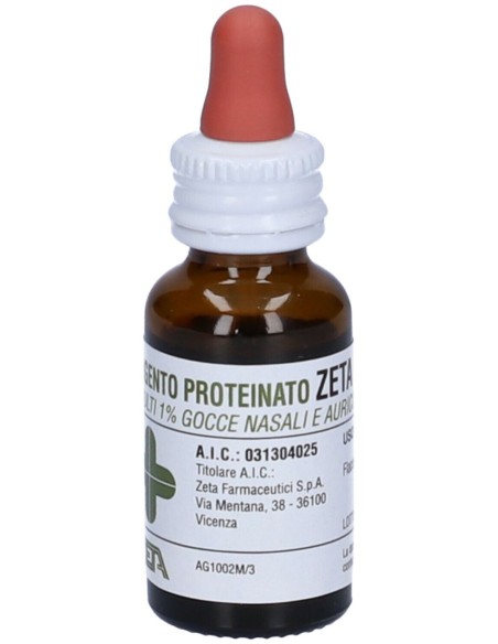 Zeta Argento Proteinato Gocce 10ml 1%